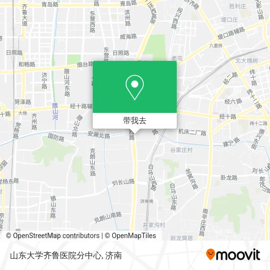 山东大学齐鲁医院分中心地图