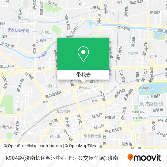 k904路(济南长途客运中心-齐河公交停车场)地图