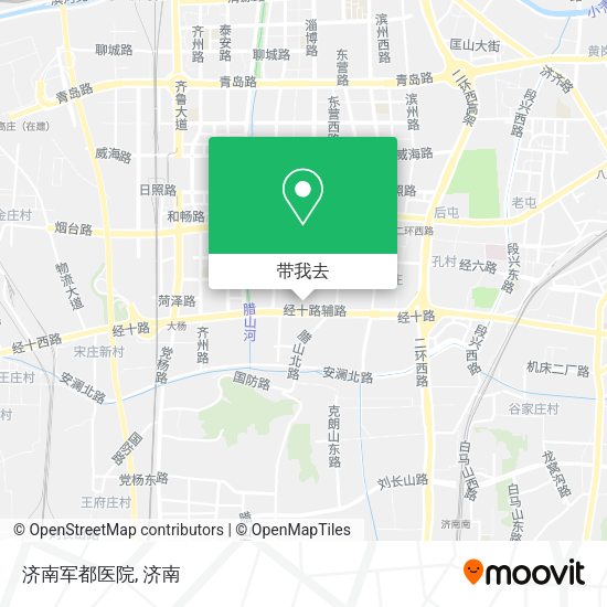 济南军都医院地图