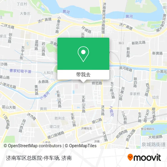 济南军区总医院-停车场地图