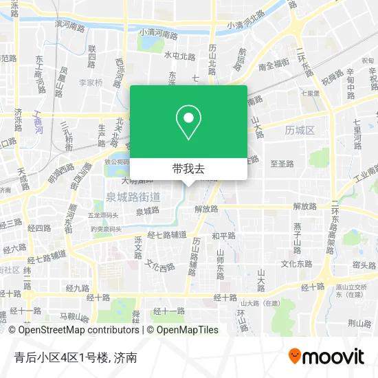 青后小区4区1号楼地图
