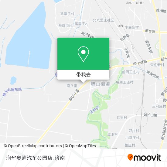 润华奥迪汽车公园店地图