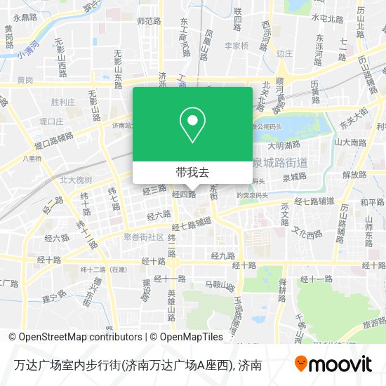 万达广场室内步行街(济南万达广场A座西)地图