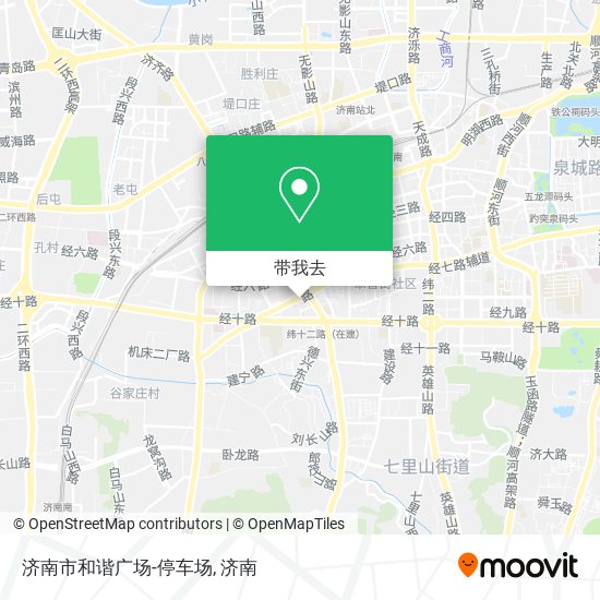 济南市和谐广场-停车场地图