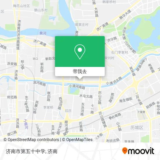 济南市第五十中学地图