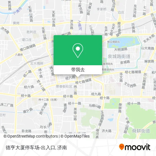 德亨大厦停车场-出入口地图