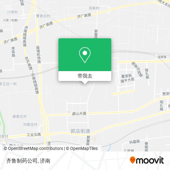齐鲁制药公司地图