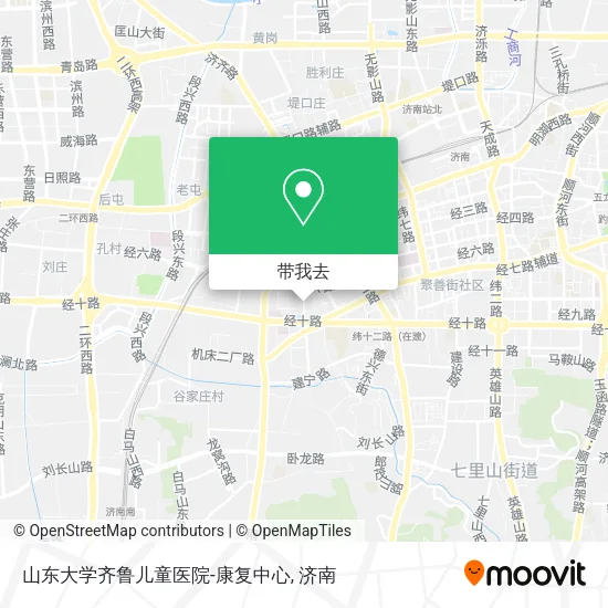 山东大学齐鲁儿童医院-康复中心地图