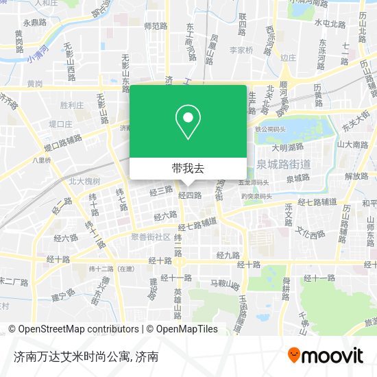 济南万达艾米时尚公寓地图