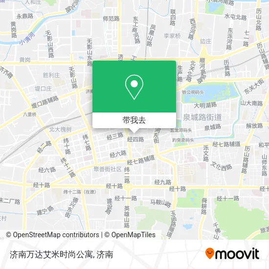 济南万达艾米时尚公寓地图