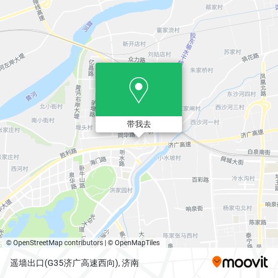 遥墙出口(G35济广高速西向)地图