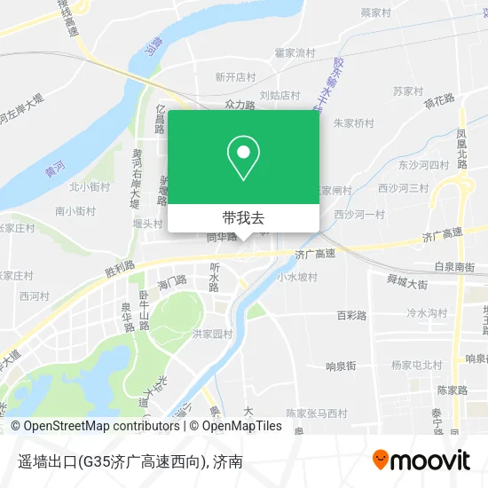 遥墙出口(G35济广高速西向)地图