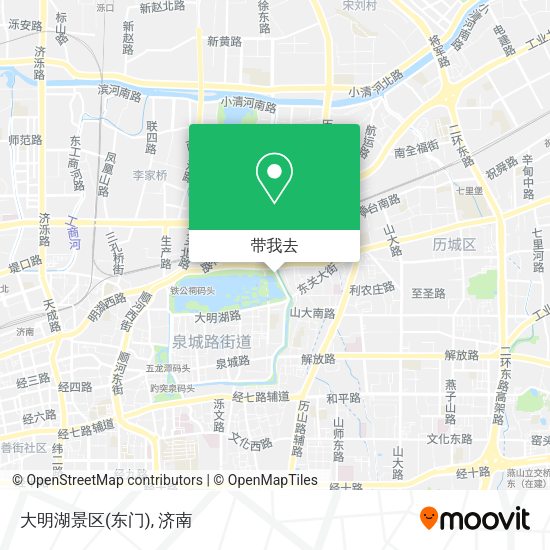 大明湖景区(东门)地图