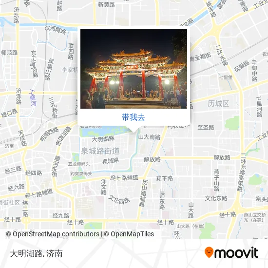 大明湖路地图