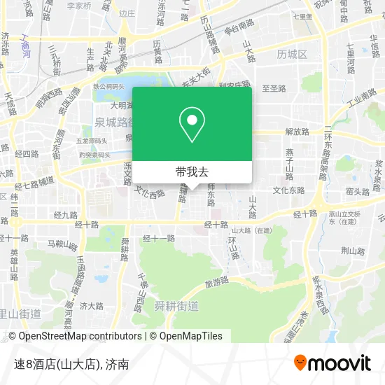 速8酒店(山大店)地图