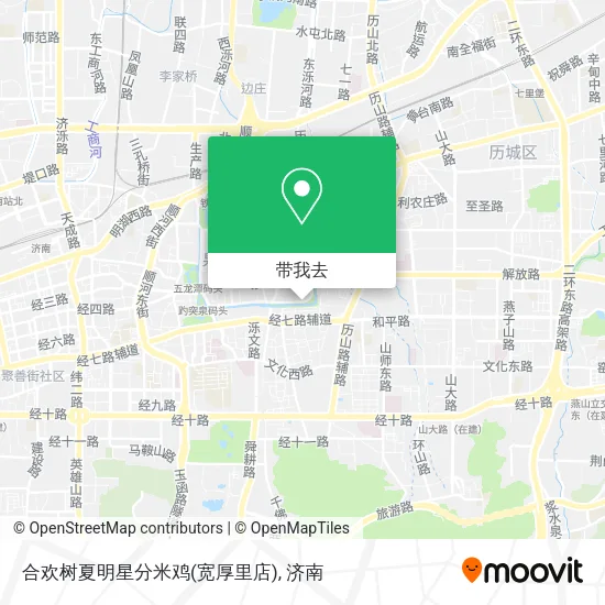 合欢树夏明星分米鸡(宽厚里店)地图