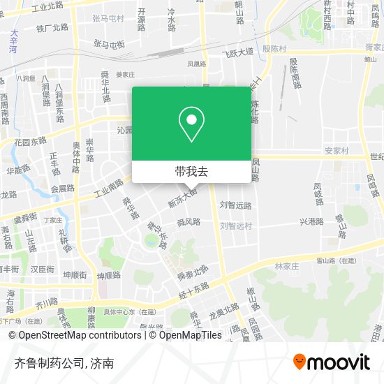 齐鲁制药公司地图