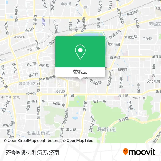 齐鲁医院-儿科病房地图