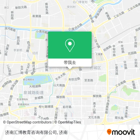 济南汇博教育咨询有限公司地图