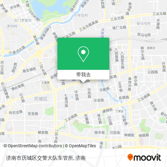 济南市历城区交警大队车管所地图
