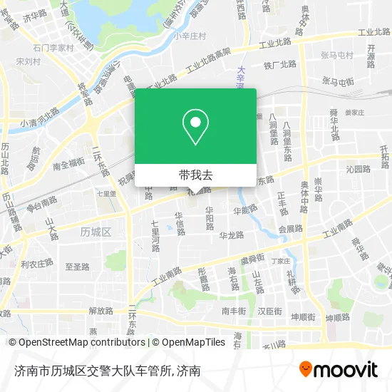 济南市历城区交警大队车管所地图