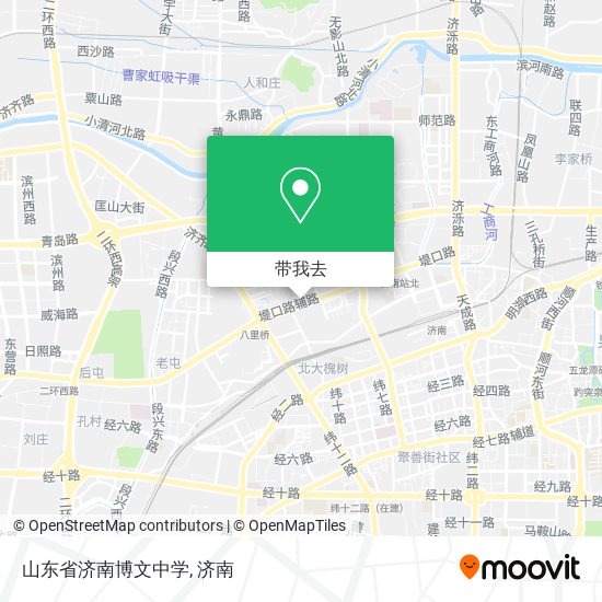 山东省济南博文中学地图
