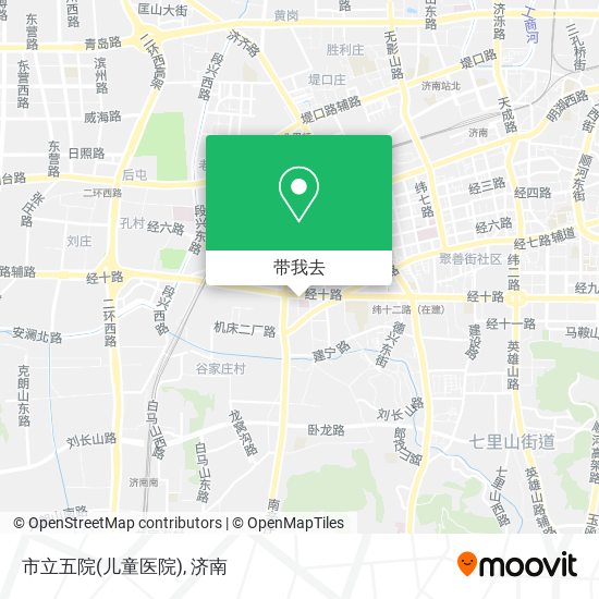 市立五院(儿童医院)地图
