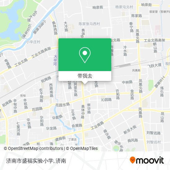 济南市盛福实验小学地图