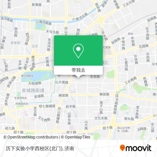 历下实验小学西校区(北门)地图