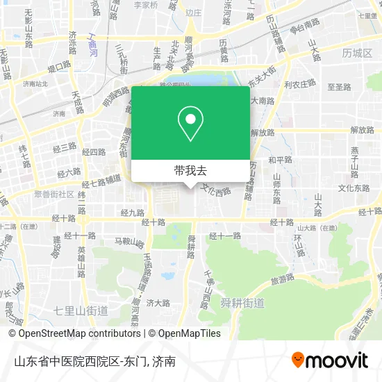 山东省中医院西院区-东门地图