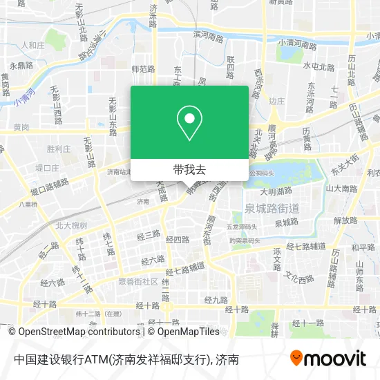 中国建设银行ATM(济南发祥福邸支行)地图