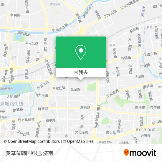 黄草莓韩国料理地图