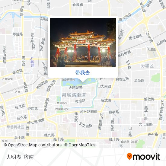 大明湖地图