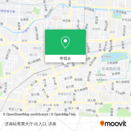 济南站售票大厅-出入口地图