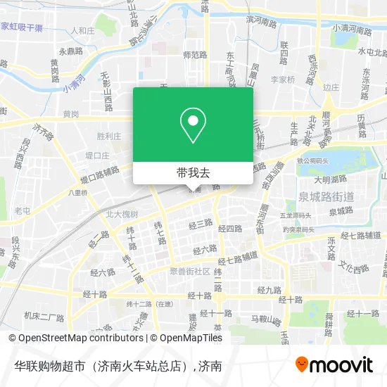 华联购物超市（济南火车站总店）地图