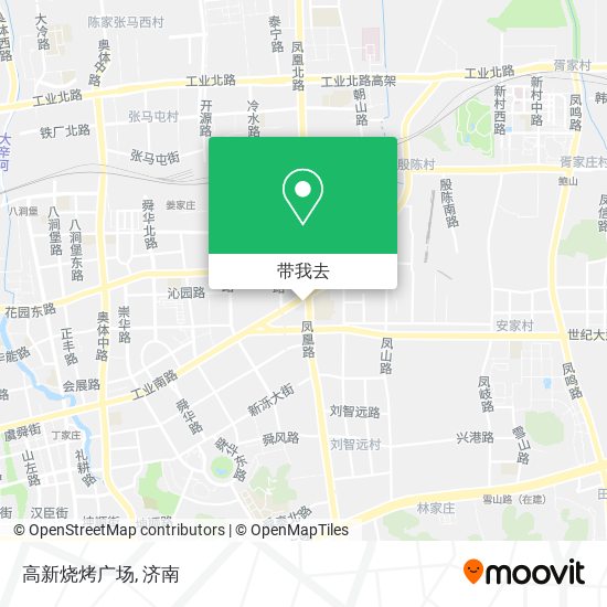 高新烧烤广场地图