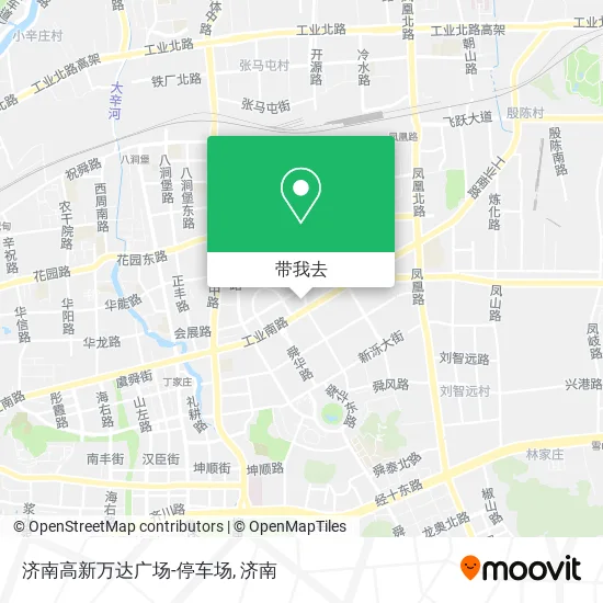 济南高新万达广场-停车场地图
