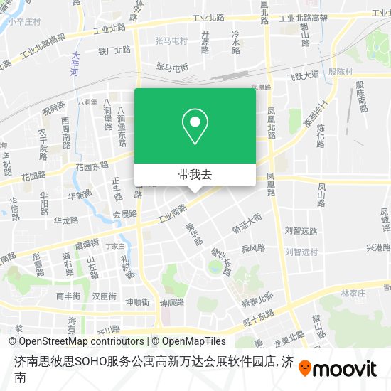 济南思彼思SOHO服务公寓高新万达会展软件园店地图