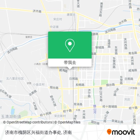 济南市槐荫区兴福街道办事处地图