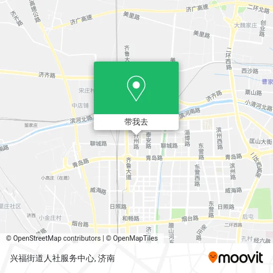 兴福街道人社服务中心地图