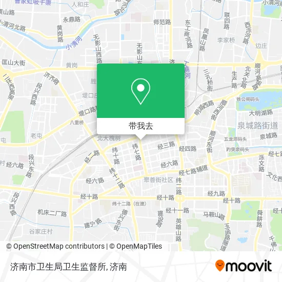 济南市卫生局卫生监督所地图