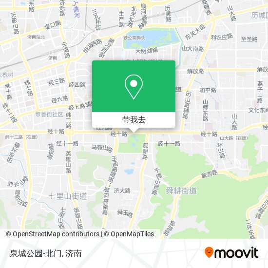 泉城公园-北门地图