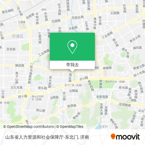 山东省人力资源和社会保障厅-东北门地图