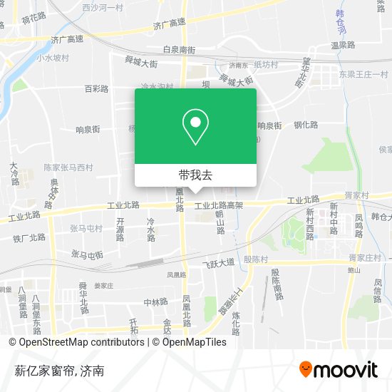 薪亿家窗帘地图