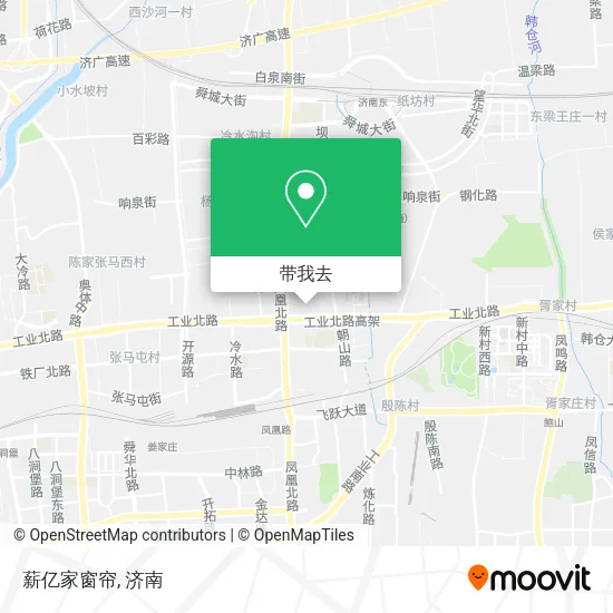 薪亿家窗帘地图