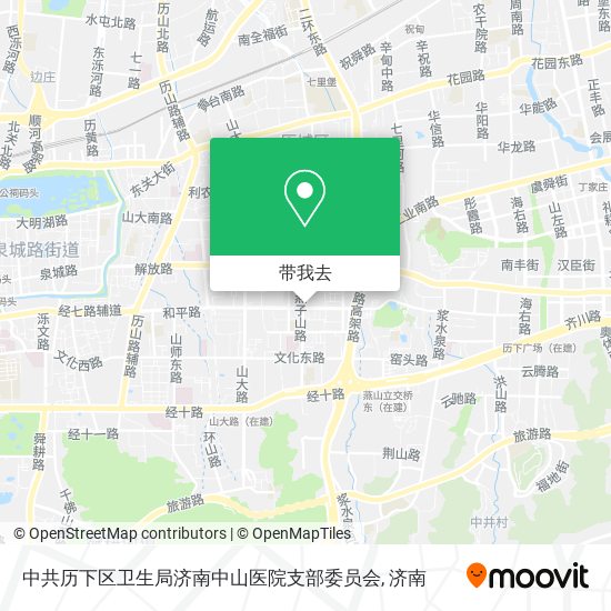 中共历下区卫生局济南中山医院支部委员会地图