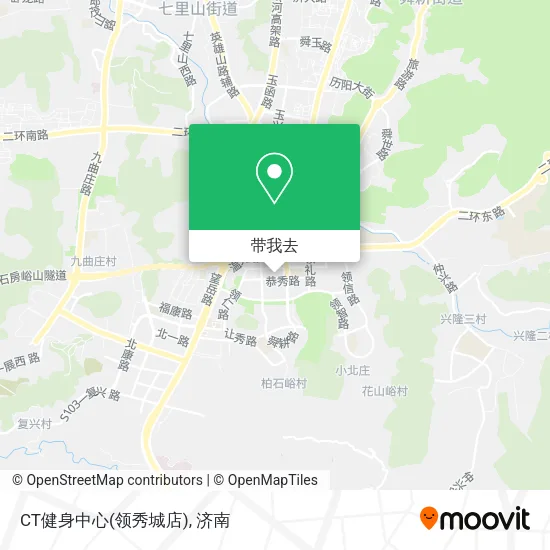 CT健身中心(领秀城店)地图