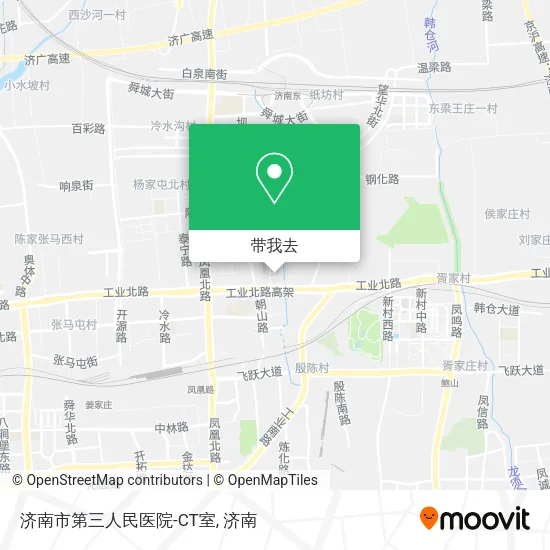 济南市第三人民医院-CT室地图