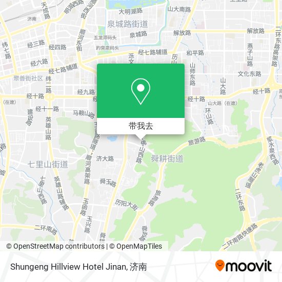 Shungeng Hillview Hotel Jinan地图