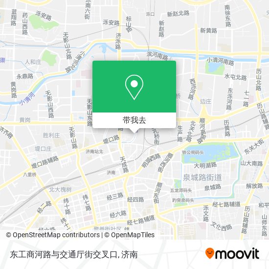 东工商河路与交通厅街交叉口地图
